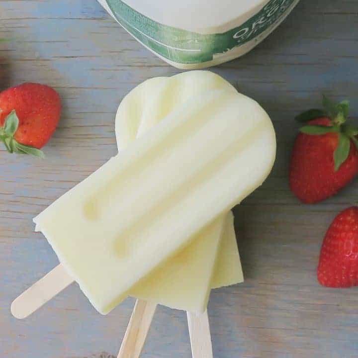 A recipe for Homemade Milk Ice Lollies by The Listed Home